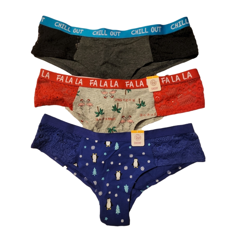 3 Pairs of Cheeky Holiday Panties